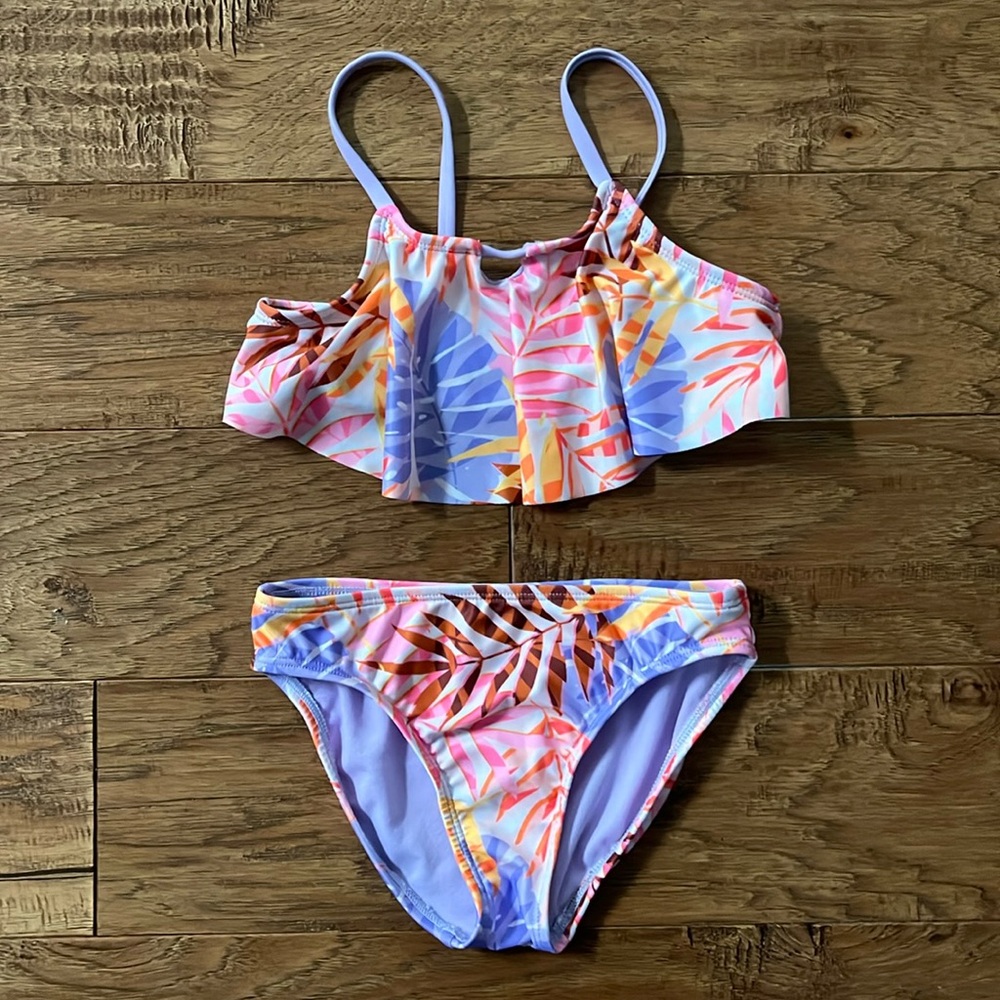 Girl’s 6-6X 2 Piece Swim Suit